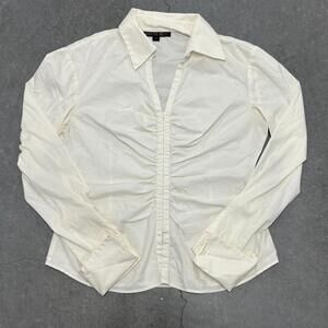 Lafayette 148 New York Hook Up Collar Blouse